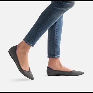 Rothys Cloud Grey Pointed Flats